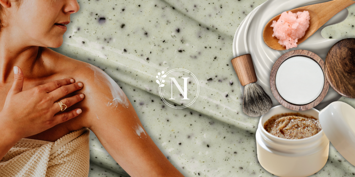 banner showcasing the various products that can be made using foaming bath butter base
