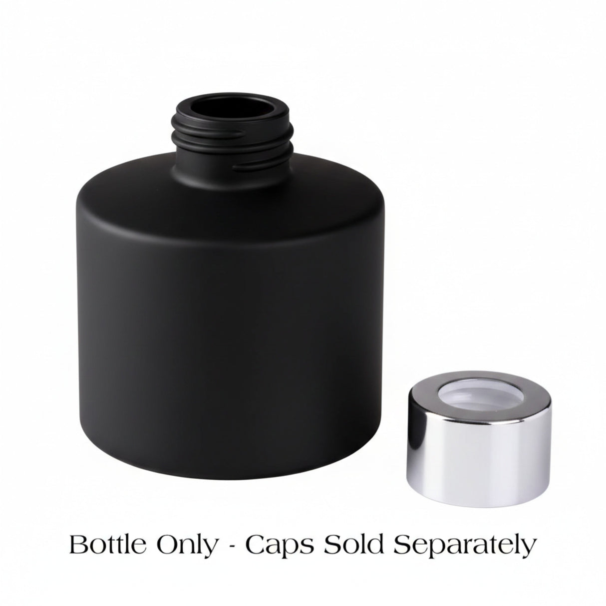 Circular Reed Diffuser BOTTLE - 100ml - Matt Black