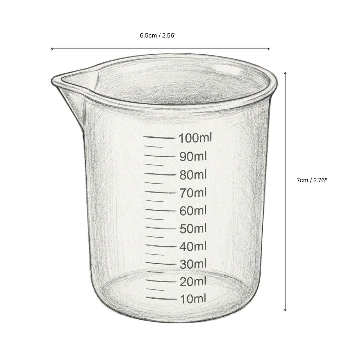 100ml Silicone Beaker for Wax Melt & Embed Pouring