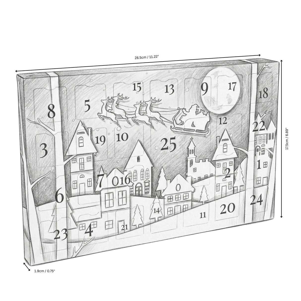 25 day Wax Melt Advent Calendar - Snowy Village