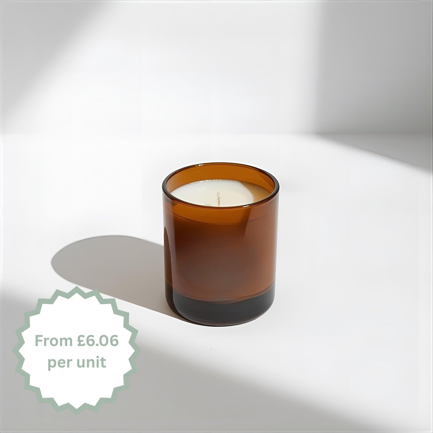 20cl Starter Signature Finished Candle – Amber Glass