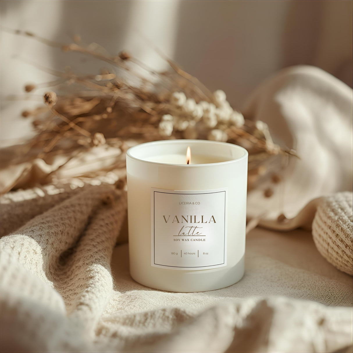 30cl Starter Signature Finished Candle – Gloss White