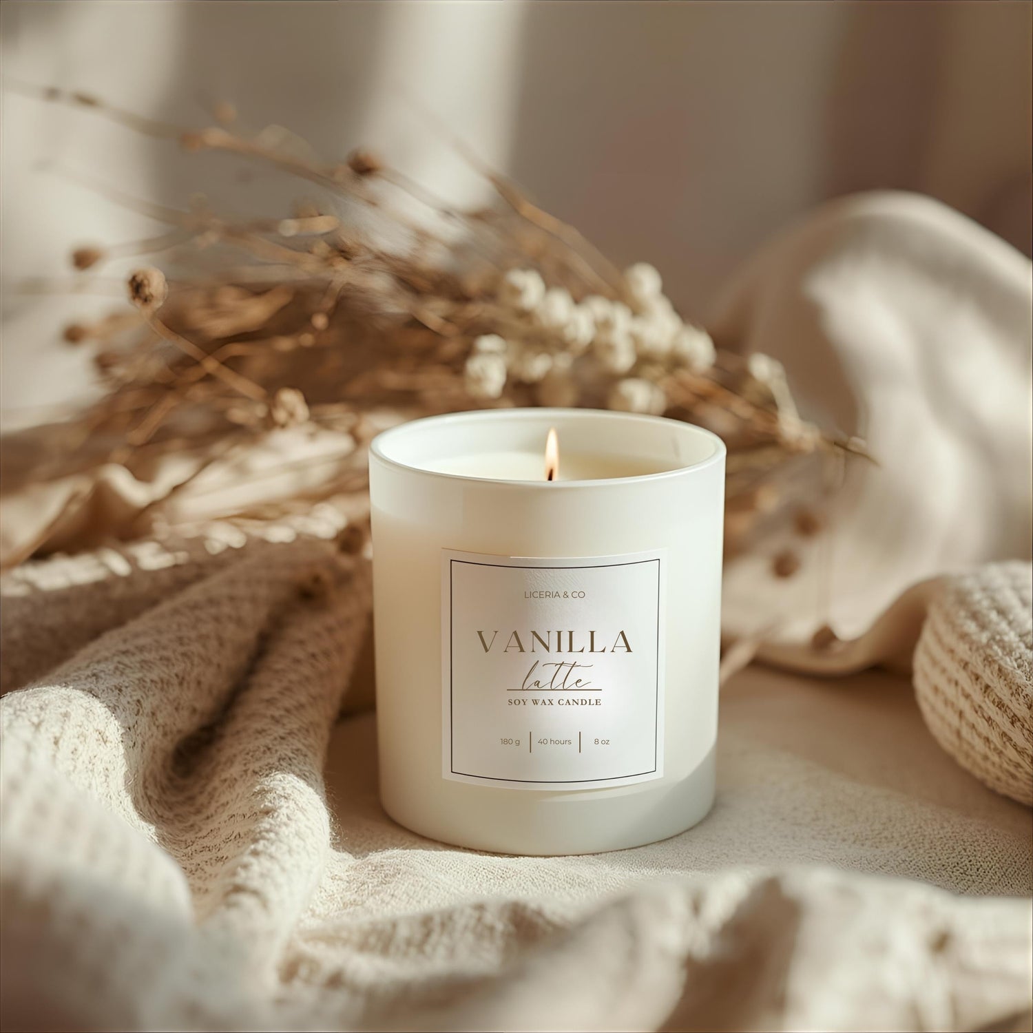 30cl Starter Signature Finished Candle – Gloss White