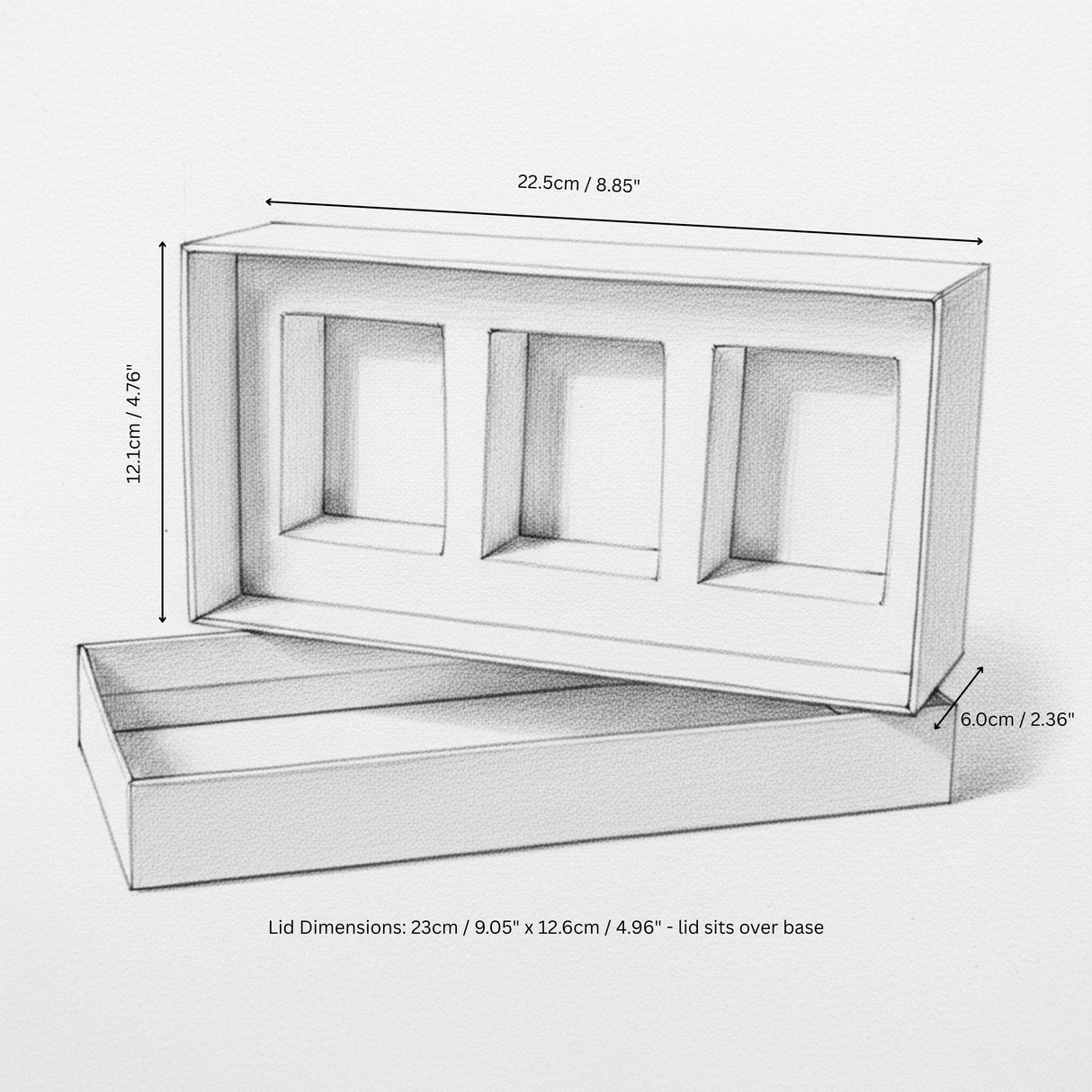 Kimberley Trio Candle Box (9cl) - White