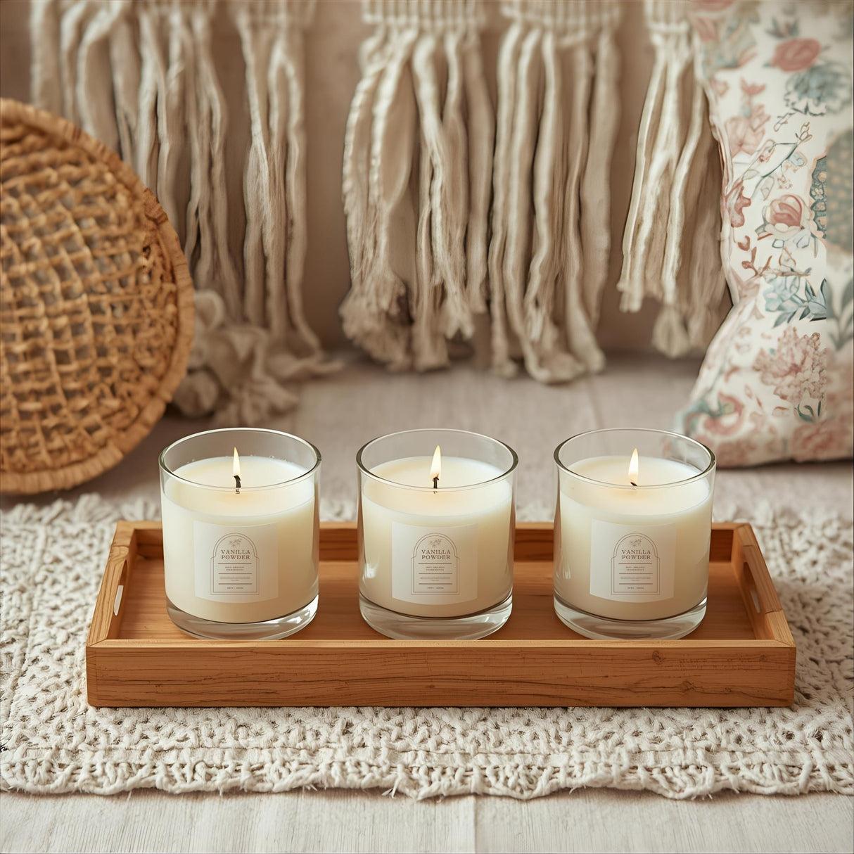 9cl Clear Kimberley Jar — 6 or 12 Finished Candles