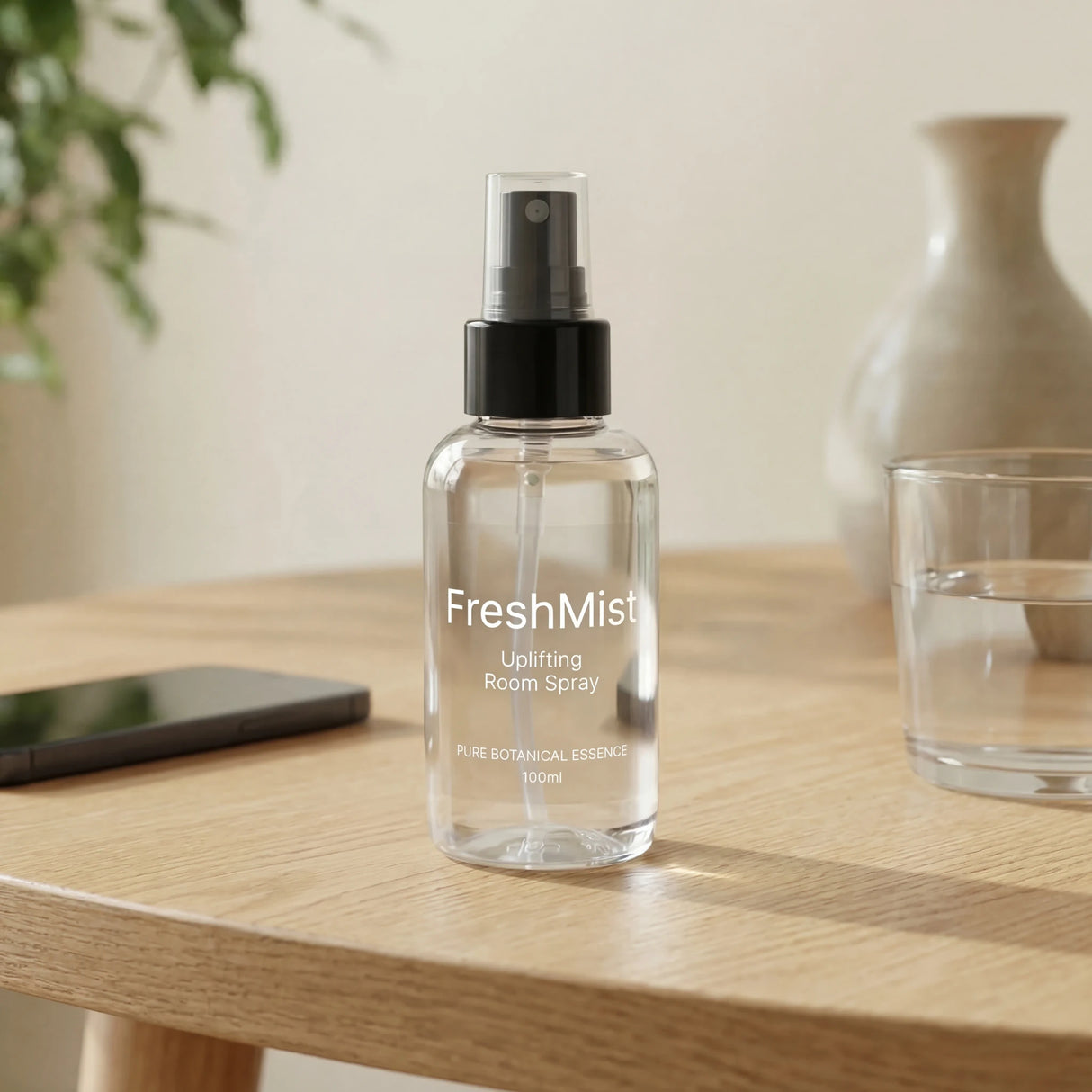 Room Spray Bottle - Clear - 100ml - Discontinued