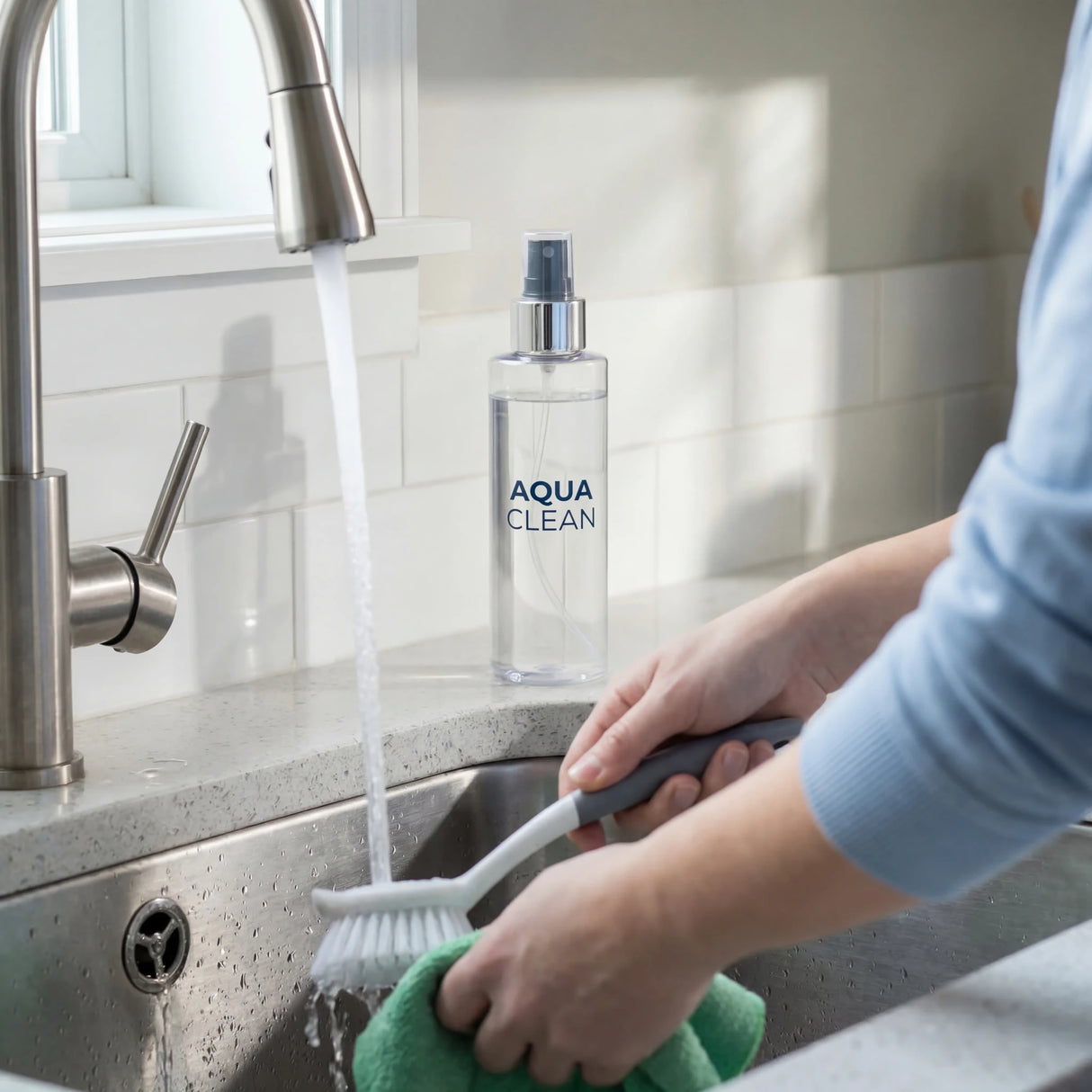 Black Atomiser with Silver Collar