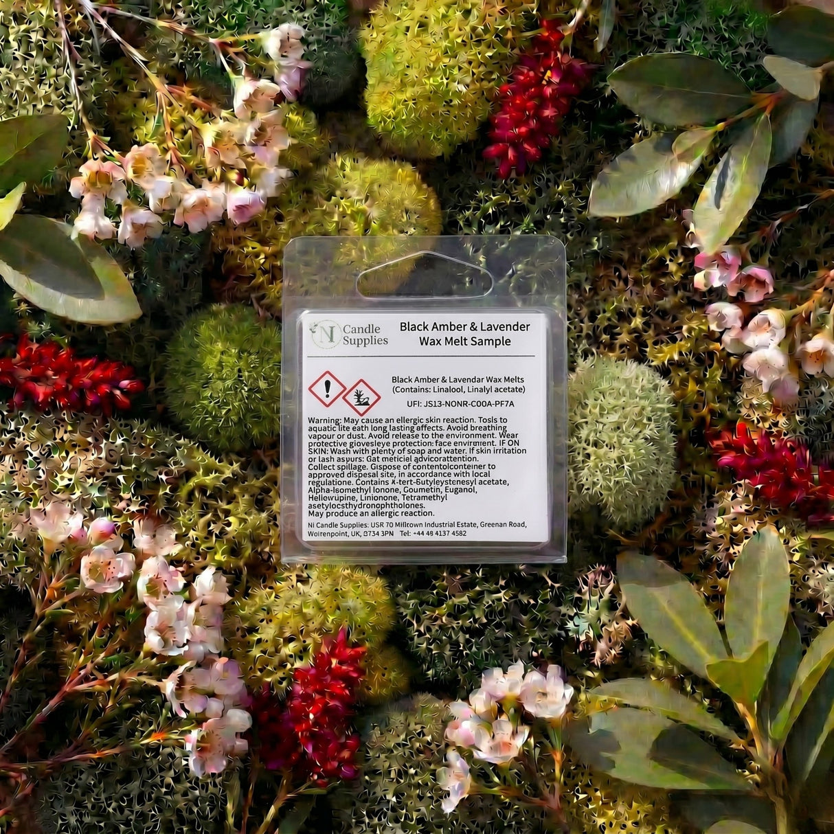 Black Amber & Lavender Wax Melt Sample