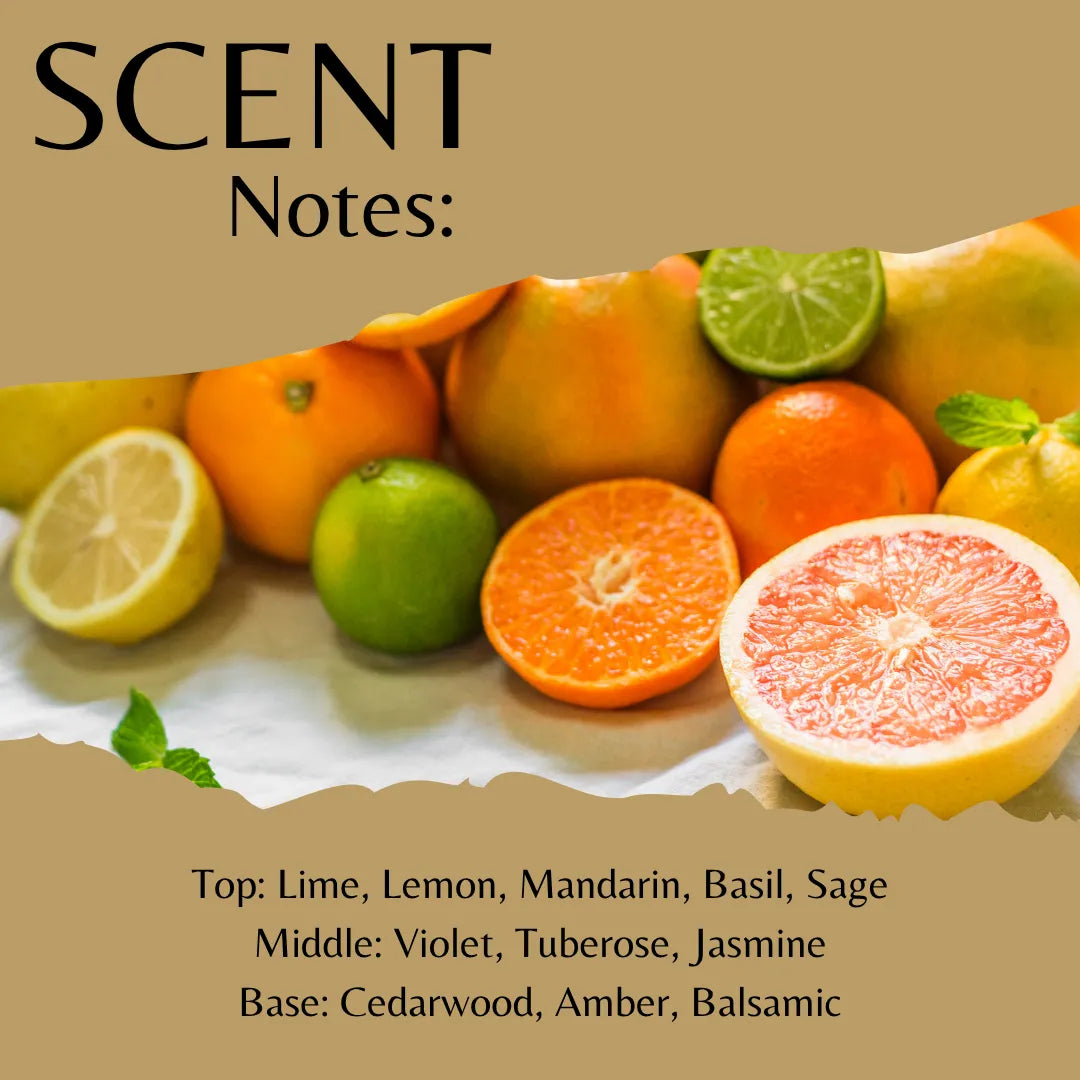 Lime, Basil & Mandarin Wax Melt Sample