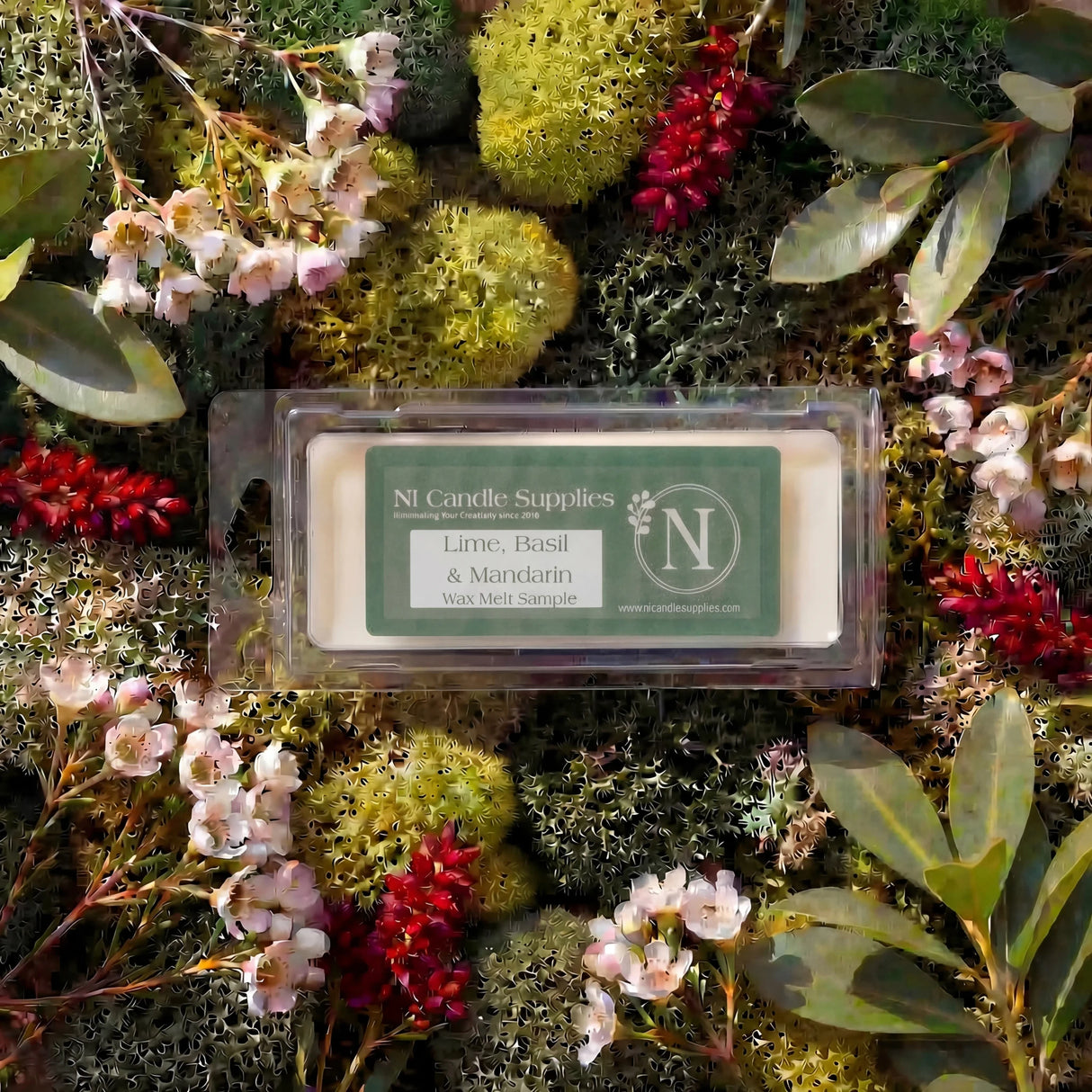 Lime, Basil & Mandarin Wax Melt Sample