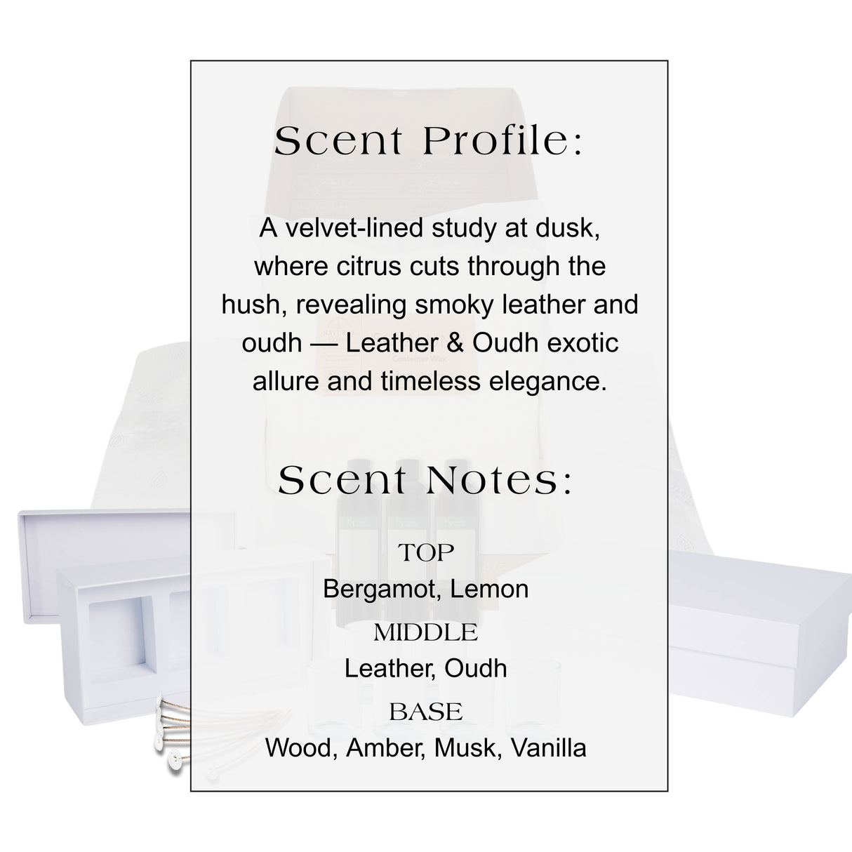 Make-Your-Own Scented Candle Gift Set - Masculine Favourites