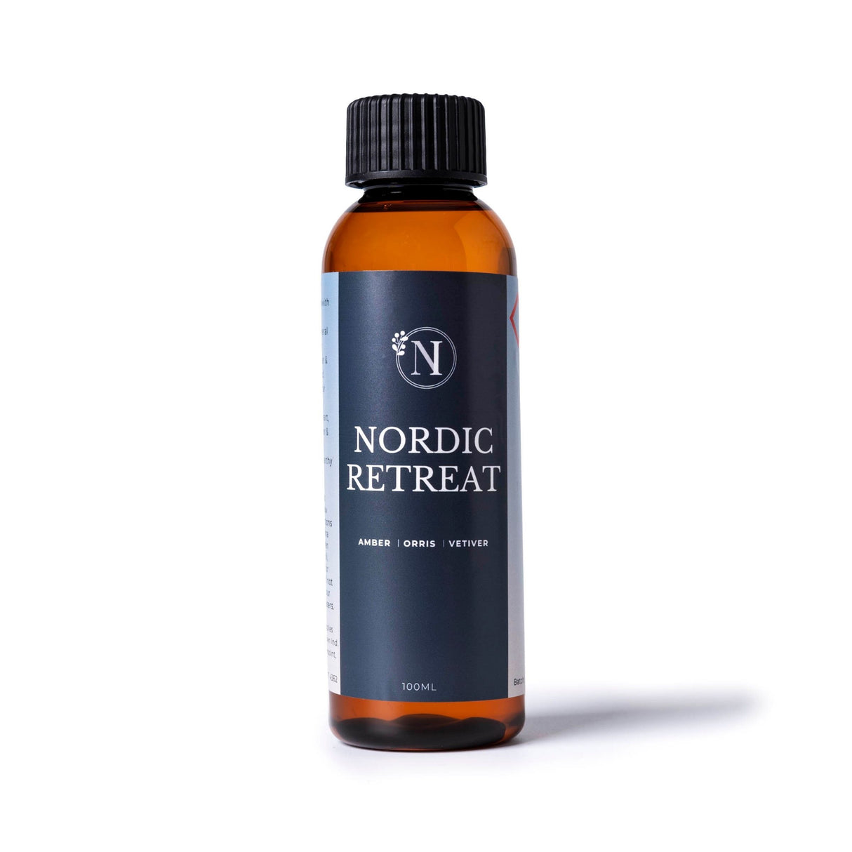 Bottle of 'Nordic Retreat' on a white background