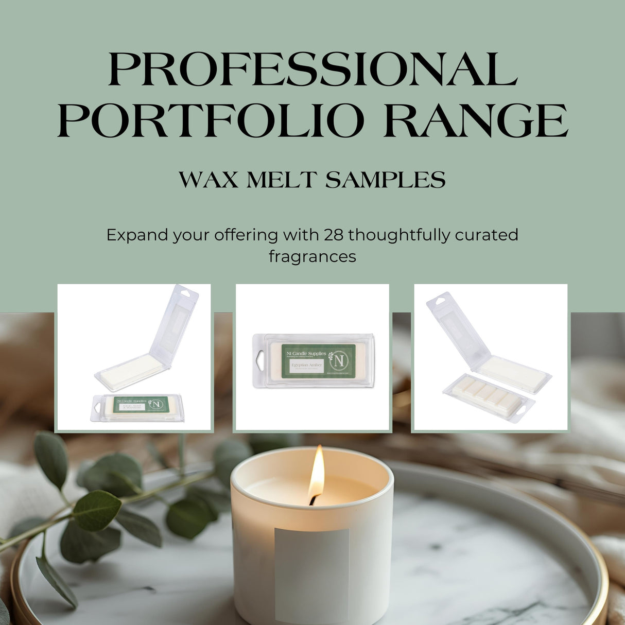 Professional Portfolio Range — Wax Melt Samples