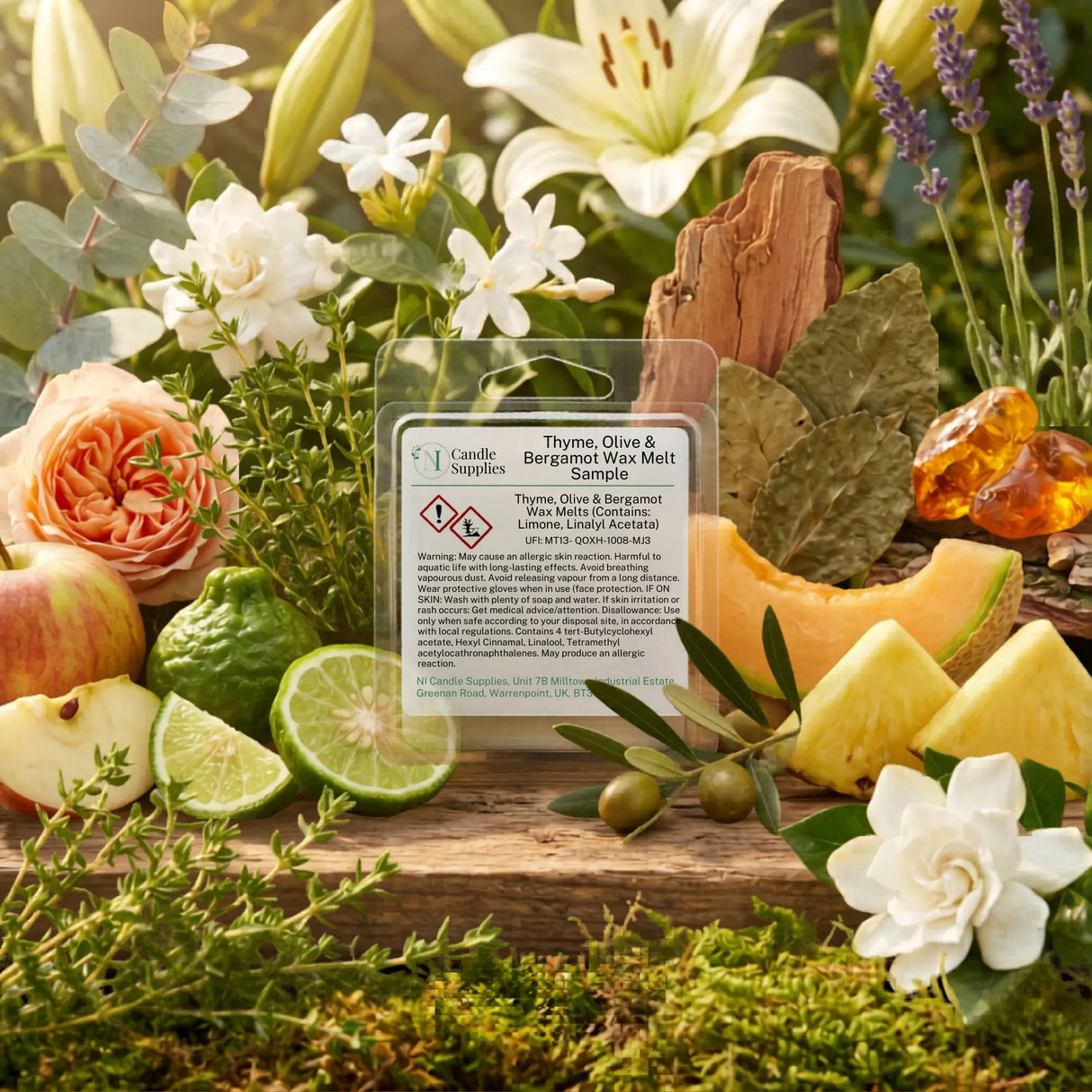 Thyme, Olive & Bergamot Wax Melt Sample