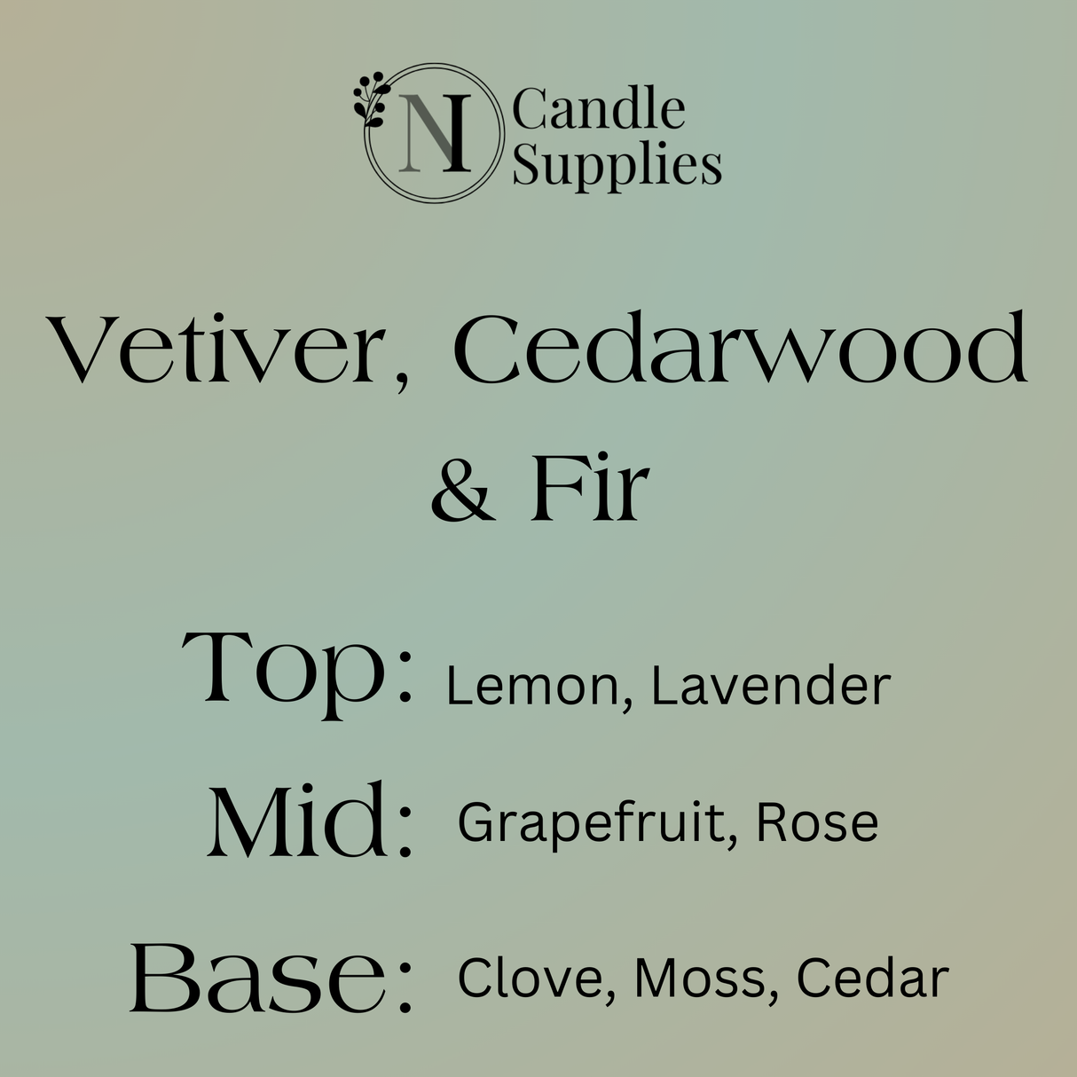 Vetiver, Cedarwood & Fir Fragrance Oil - Reformulated