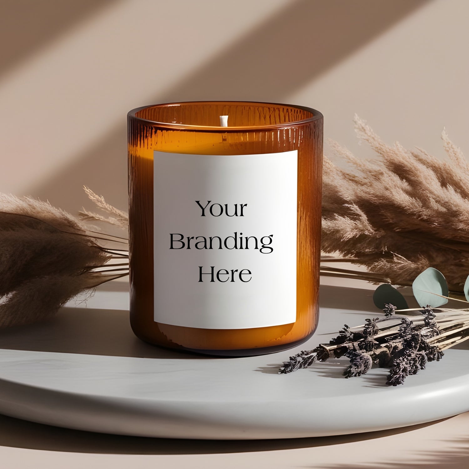 20cl Starter Signature Finished Candle – Amber Glass