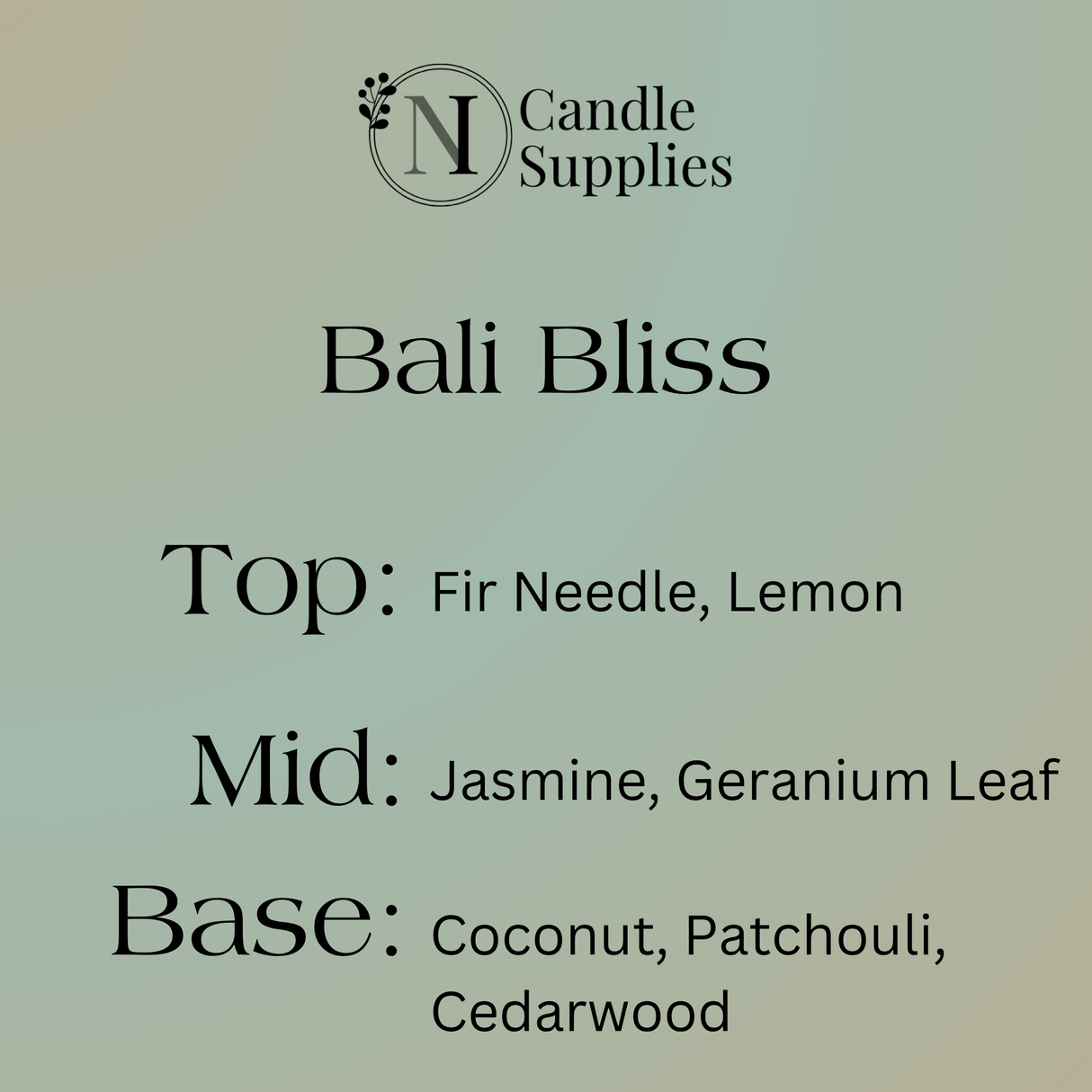 Bali Bliss Fragrance Oil - Original Formulation