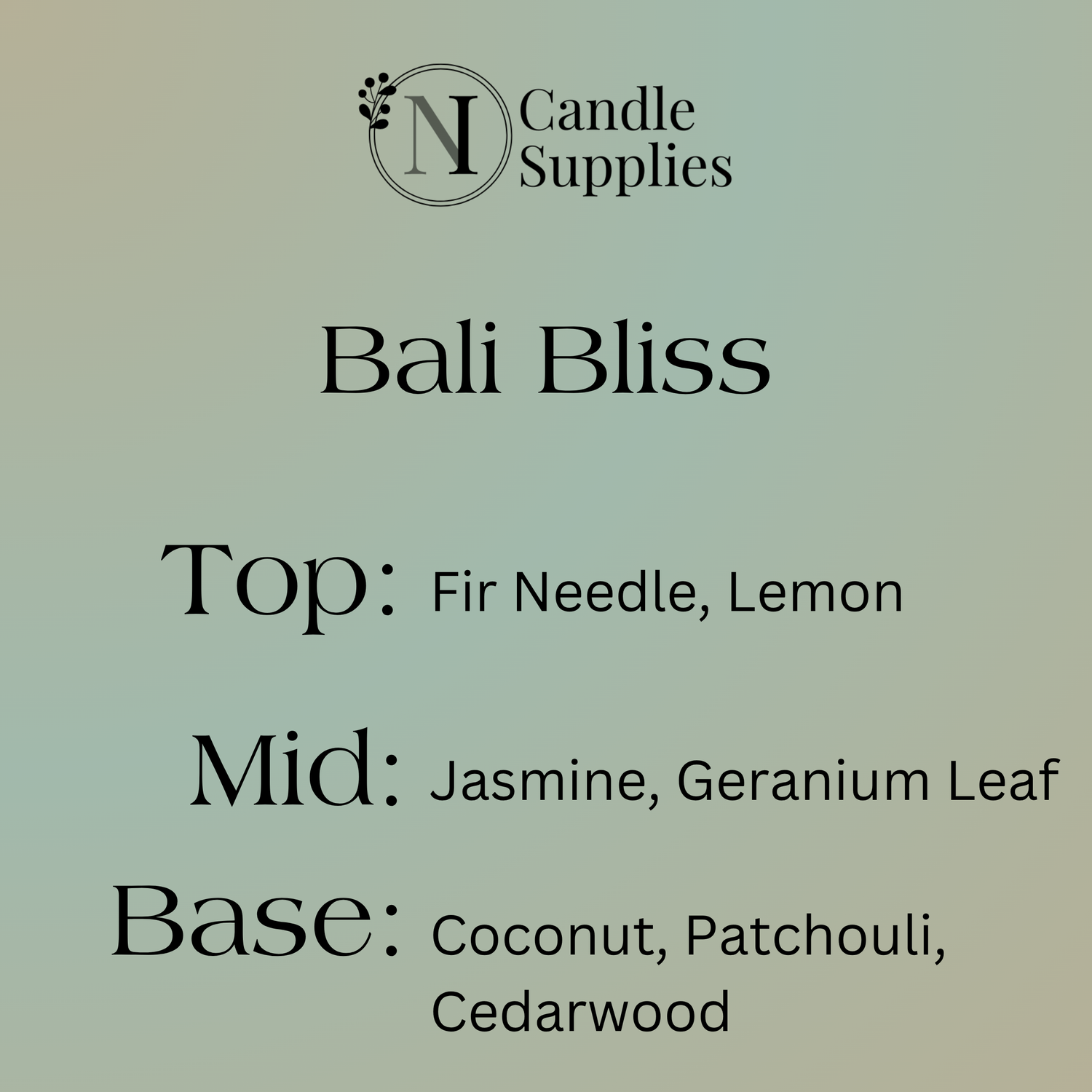 Bali Bliss Fragrance Oil - Original Formulation