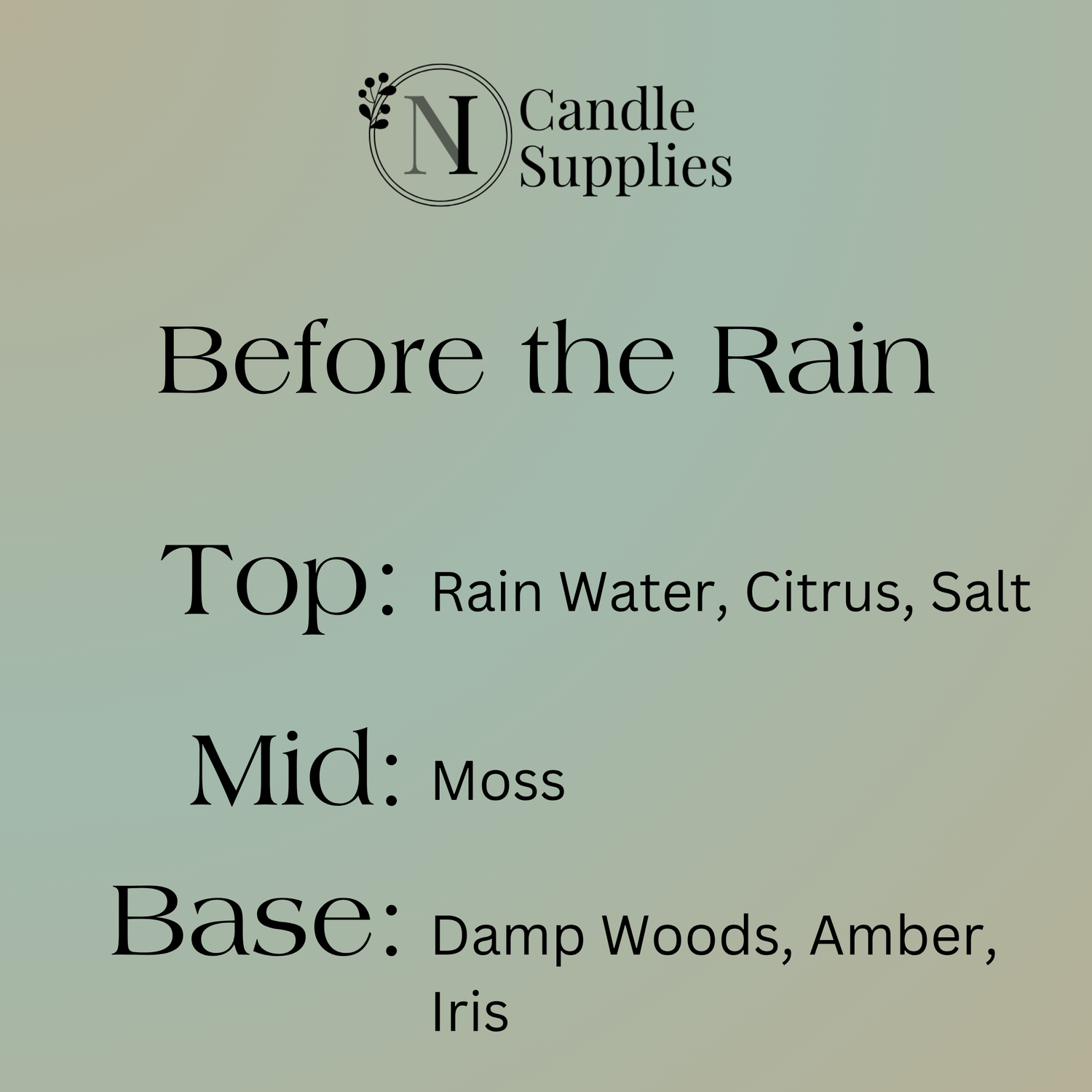 Before the Rain Fragrance Oil