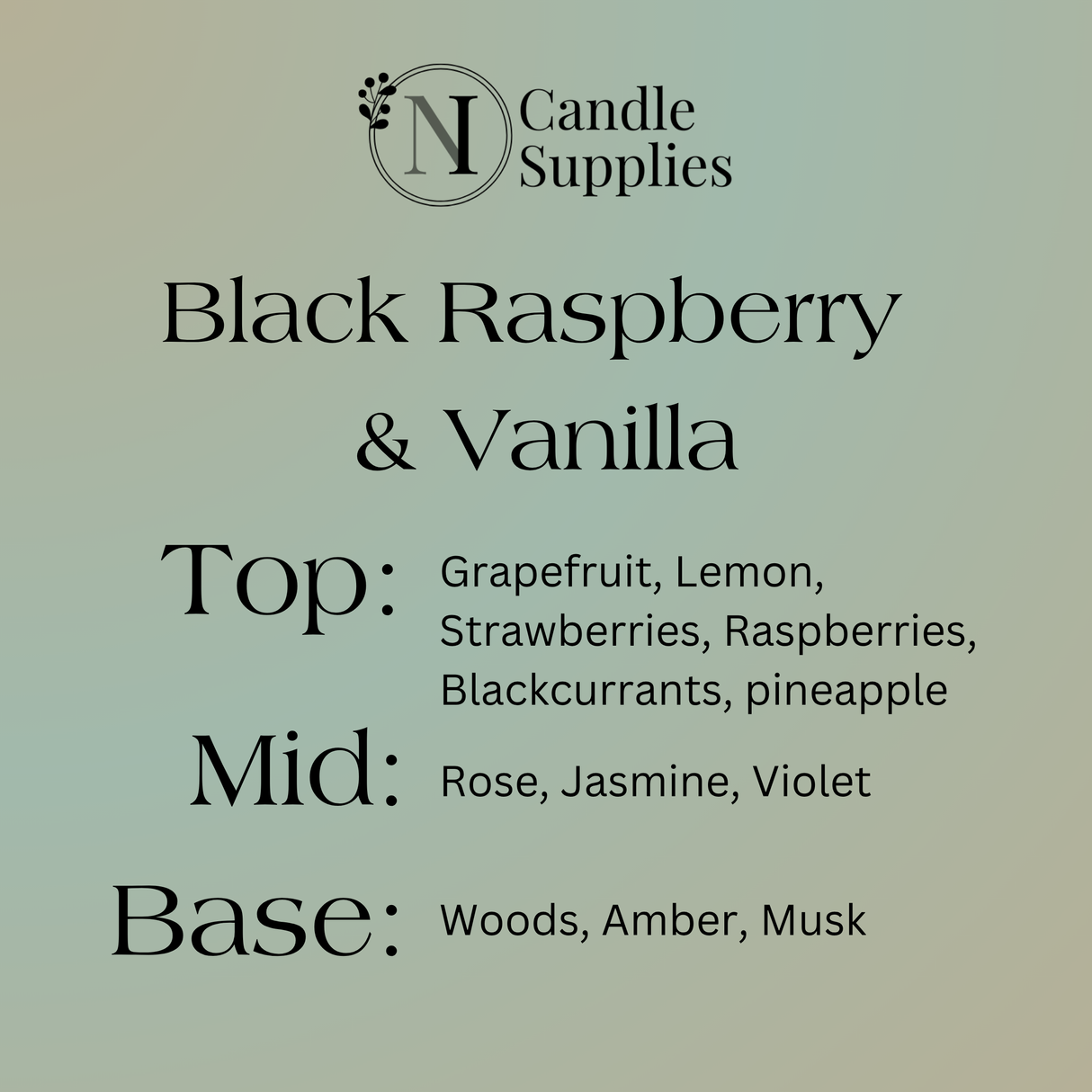 Black Raspberry & Vanilla Fragrance Oil - Reformulated