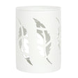 Ceramic Wax Melt Burner - Feather Pattern Wax Melt Burner NI Candle Supplies