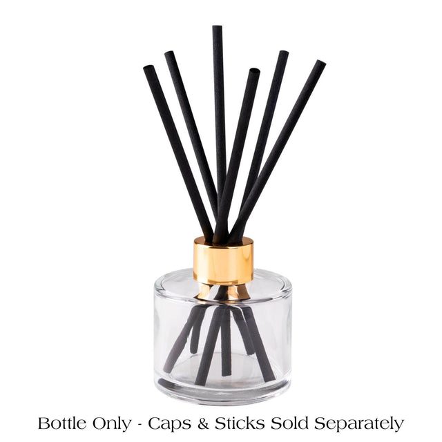 Circular Reed Diffuser BOTTLE - 100ml - Clear Reed Diffuser Bottles & Caps NI Candle Supplies