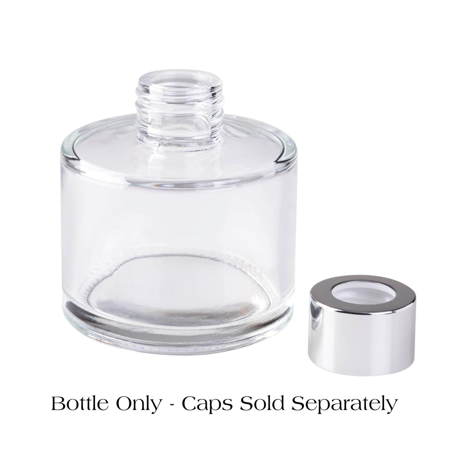 Circular Reed Diffuser BOTTLE - 100ml - Clear Reed Diffuser Bottles & Caps NI Candle Supplies