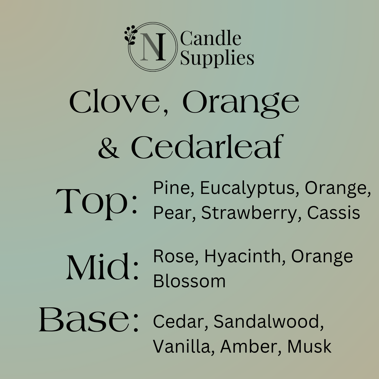 Clove, Orange & Cedarleaf Wax Melt Sample