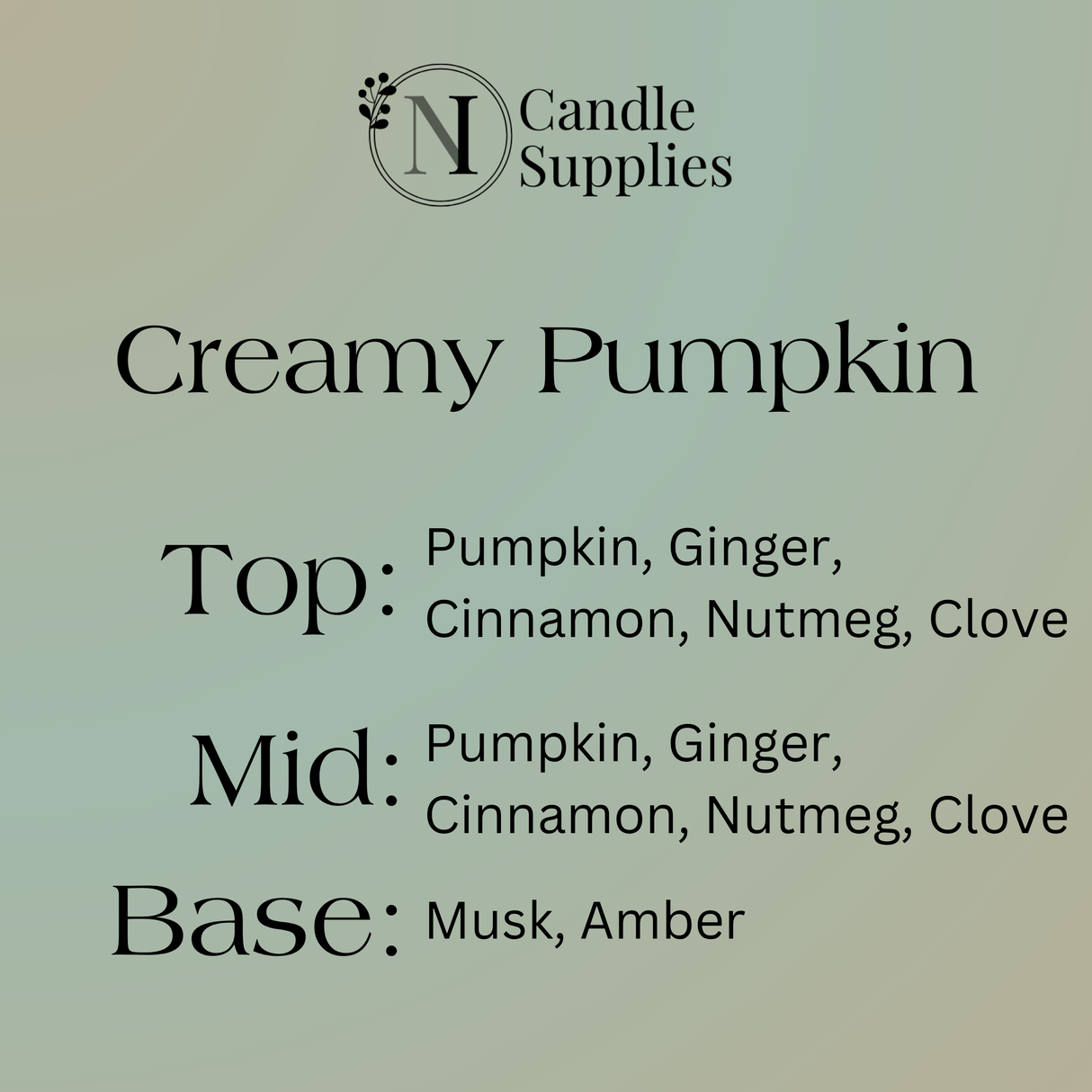 Creamy Pumpkin Fragrance Oil