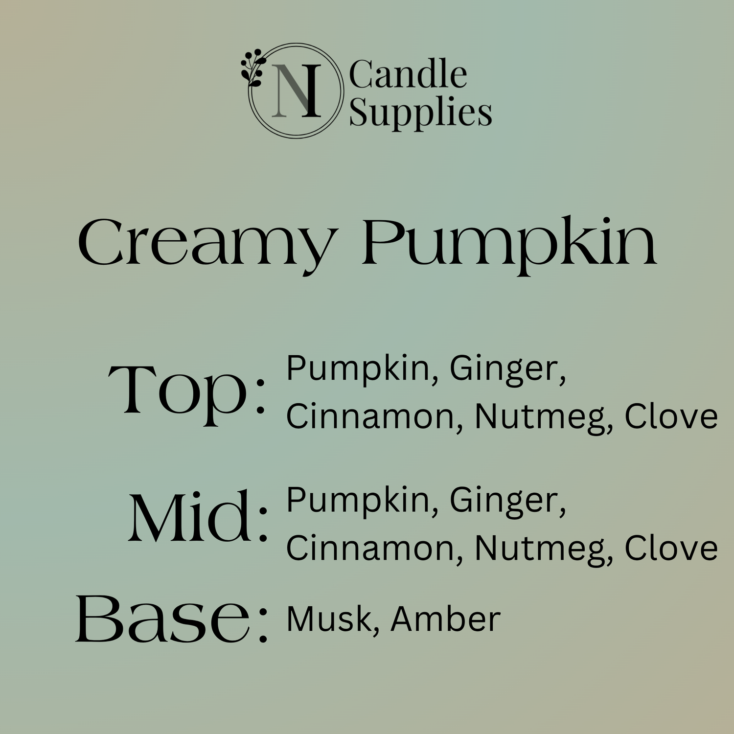 Creamy Pumpkin Fragrance Oil