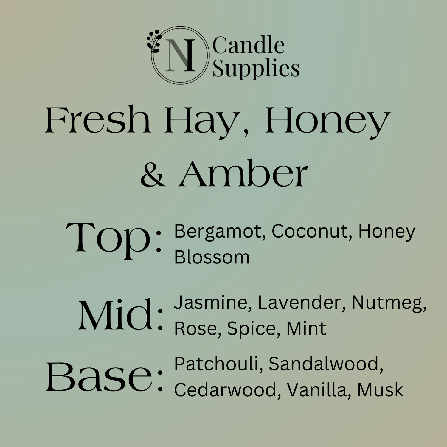 Fresh Hay, Honey & Amber Fragrance Oil - Reformulated