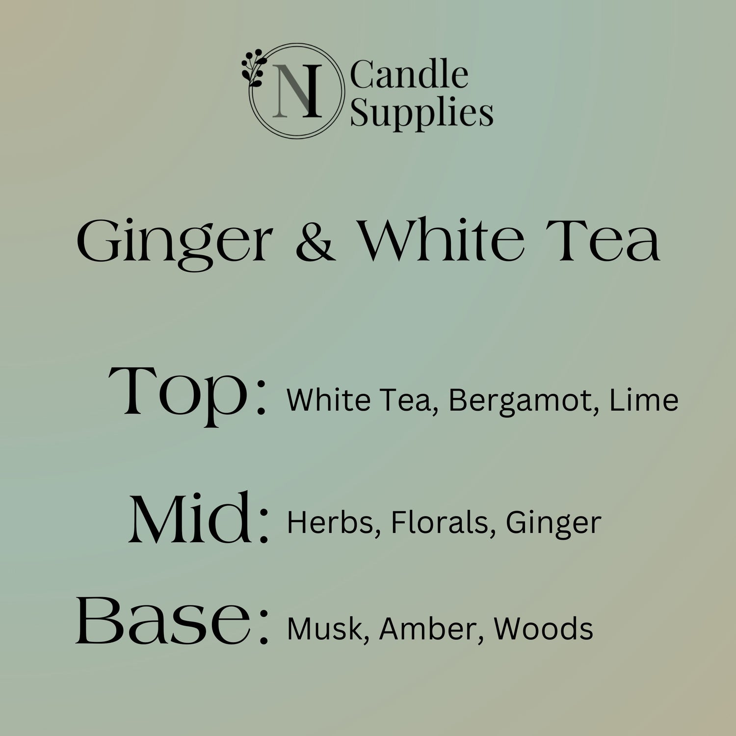 Ginger & White Tea Fragrance Oil (MOD)
