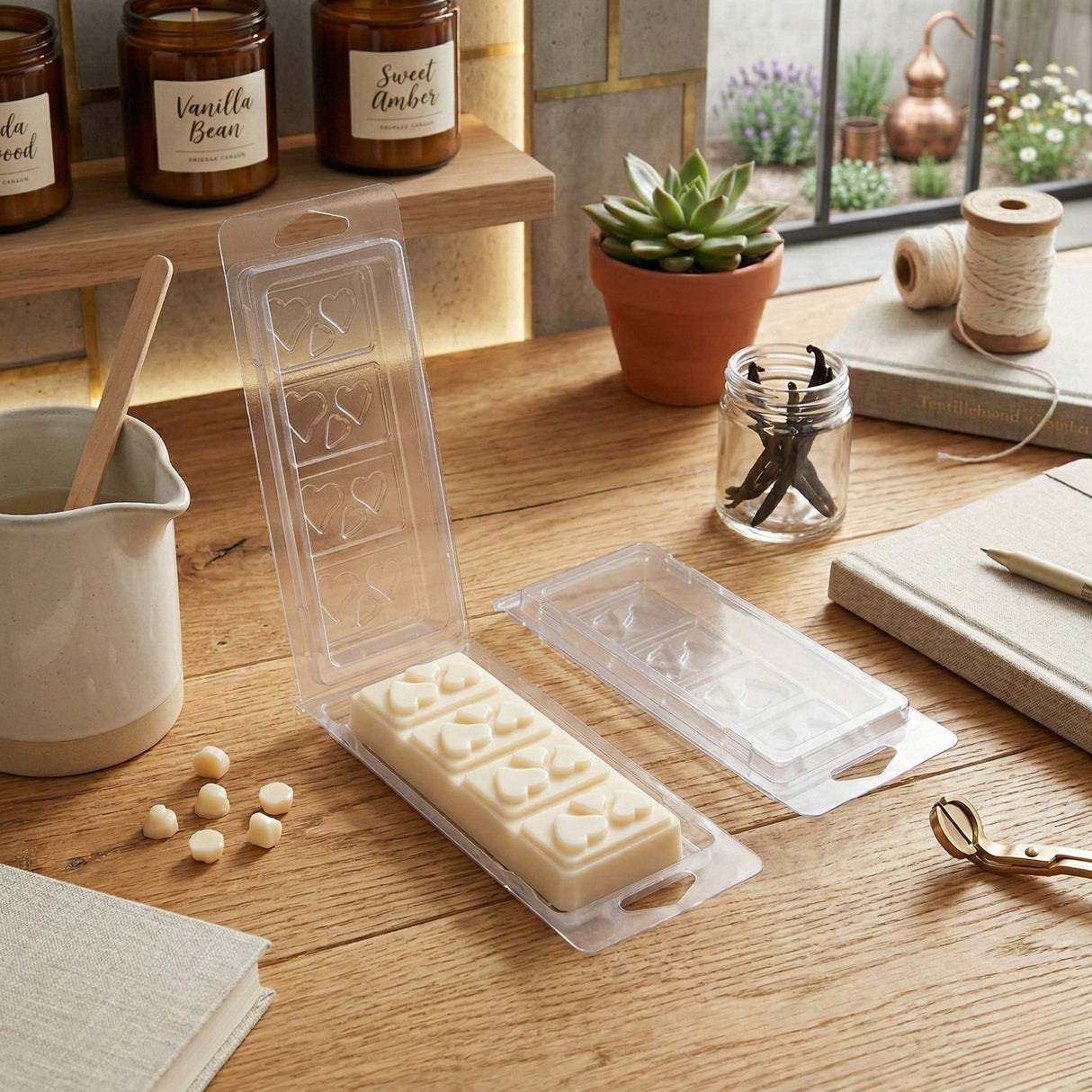 Snap Bar Clamshells - Hearts