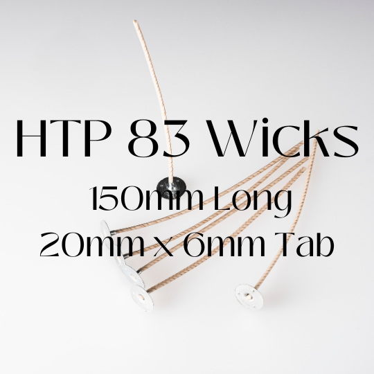 HTP 83 Candle Wicks, 150mm, PreTabbed for Easy Use NI Candle