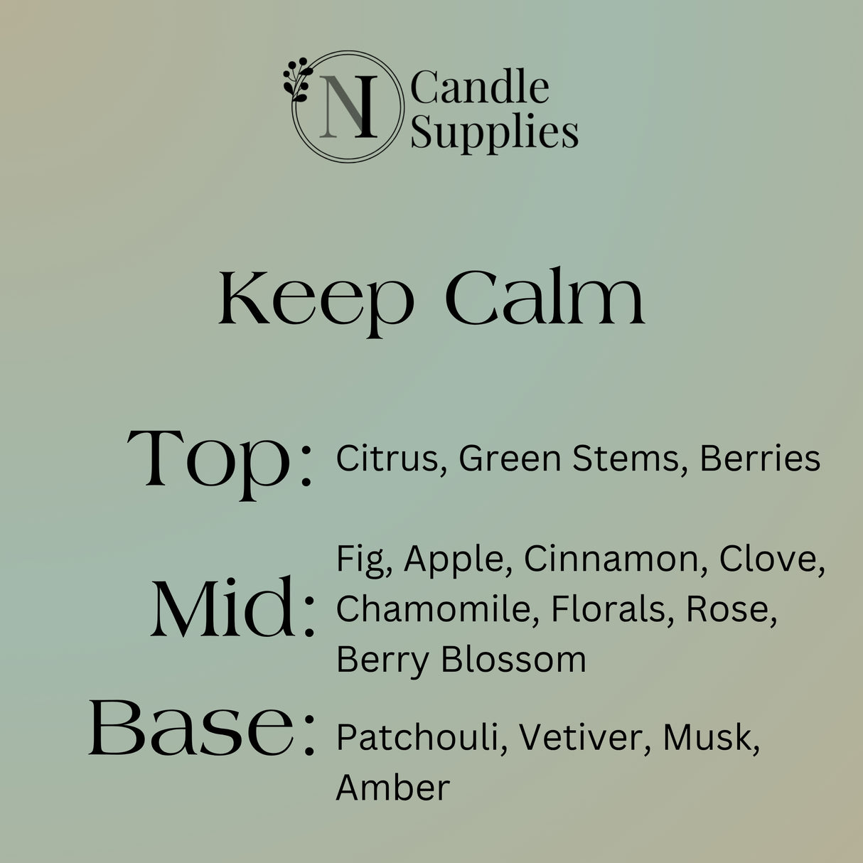 Keep Calm (Chamomile & Fig) Fragrance Oil - Discontinued