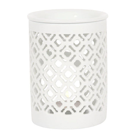 Lattice Pattern - Ceramic Wax Melt Burner Wax Melt Burner NI Candle Supplies
