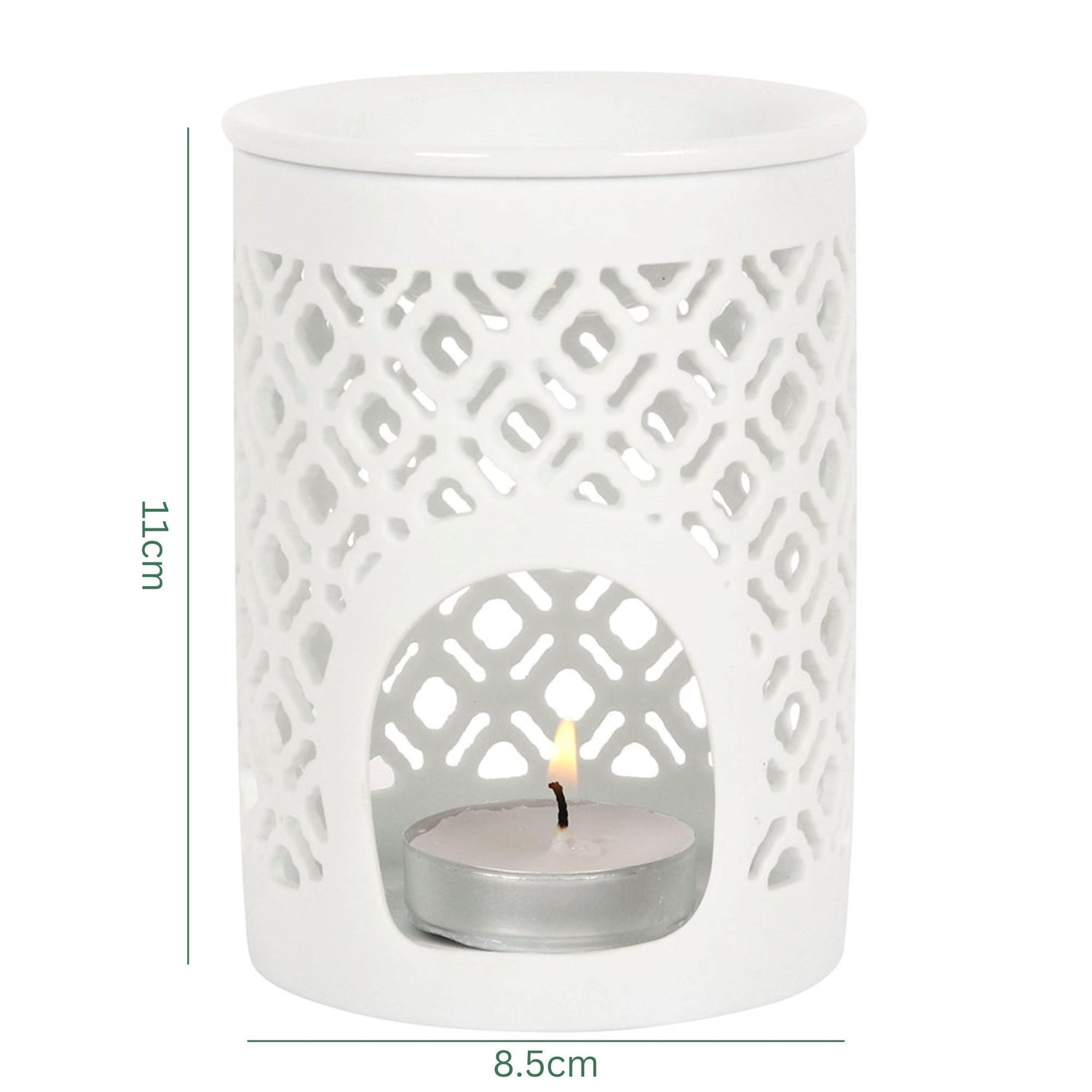Lattice Pattern - Ceramic Wax Melt Burner Wax Melt Burner NI Candle Supplies