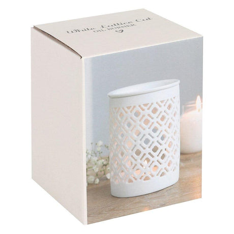 Lattice Pattern - Ceramic Wax Melt Burner Wax Melt Burner NI Candle Supplies