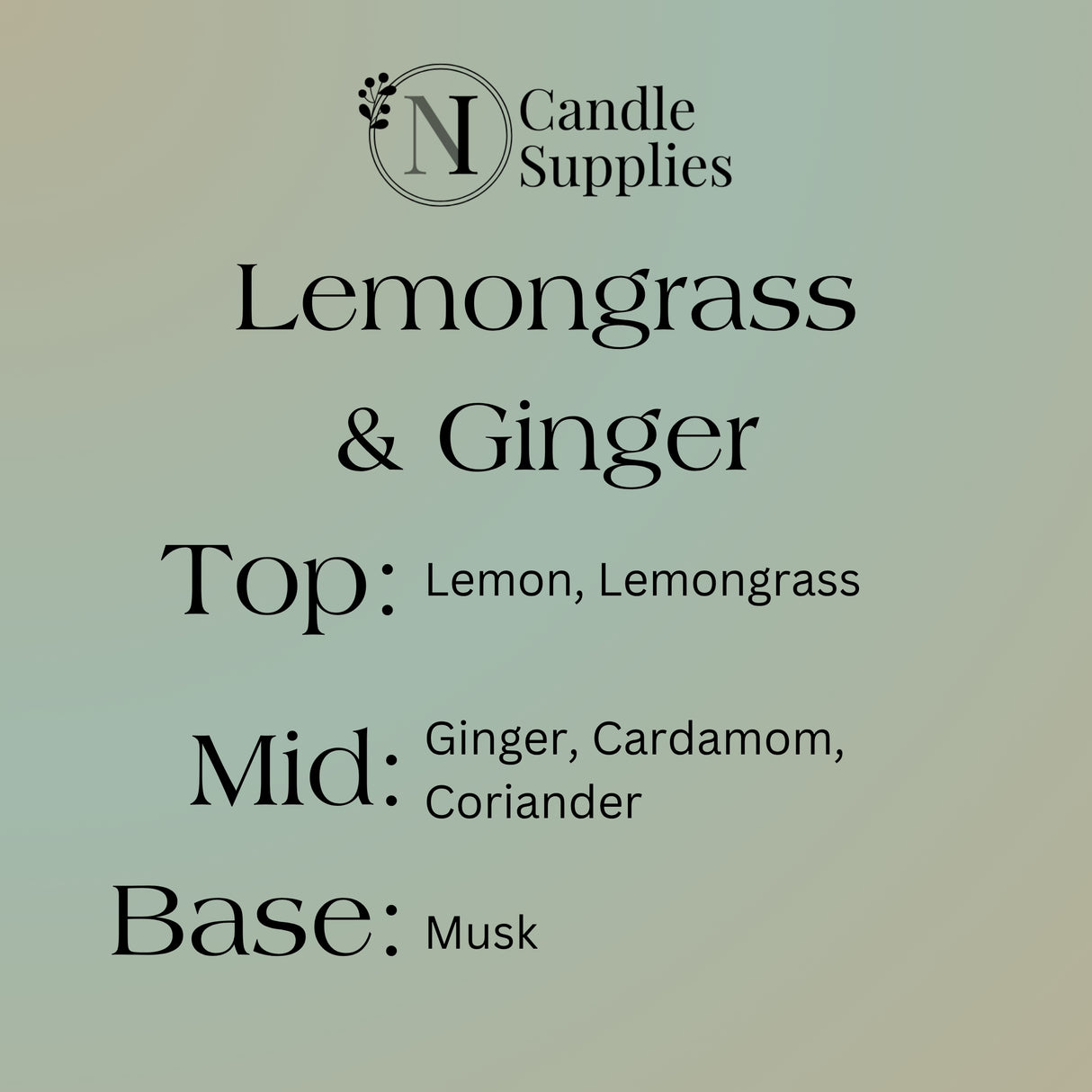 Lemongrass & Ginger fragrance Oil