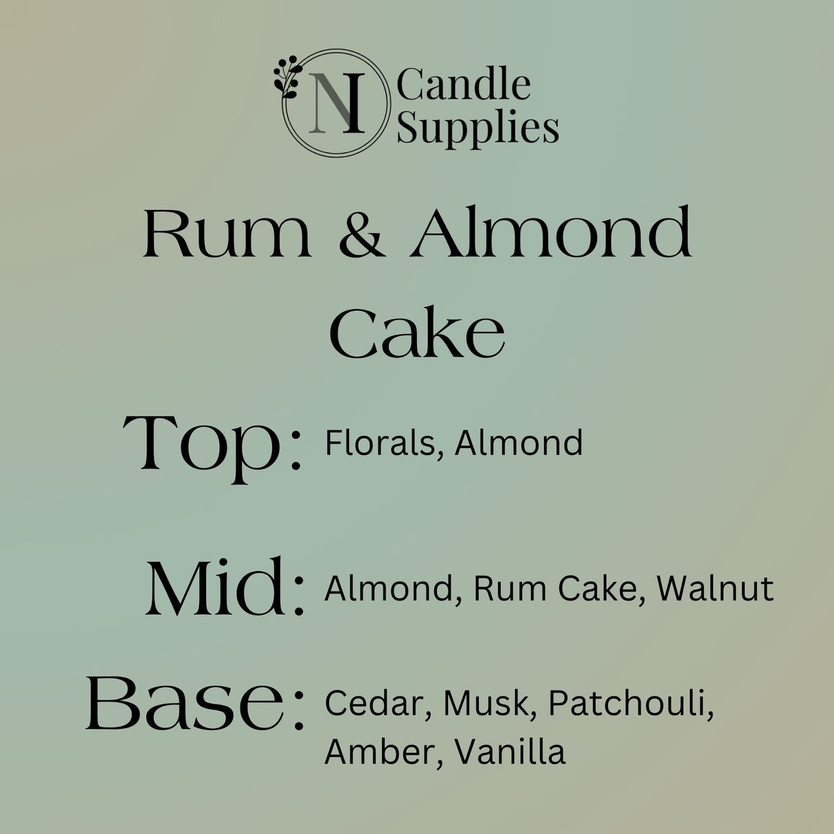 Rum & Almond Cake Fragrance Oil - Discontinued