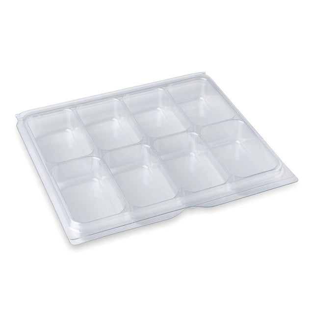 Segmented Clamshells - Double Cavity Rectangle Wax Melt Clamshell NI Candle Supplies