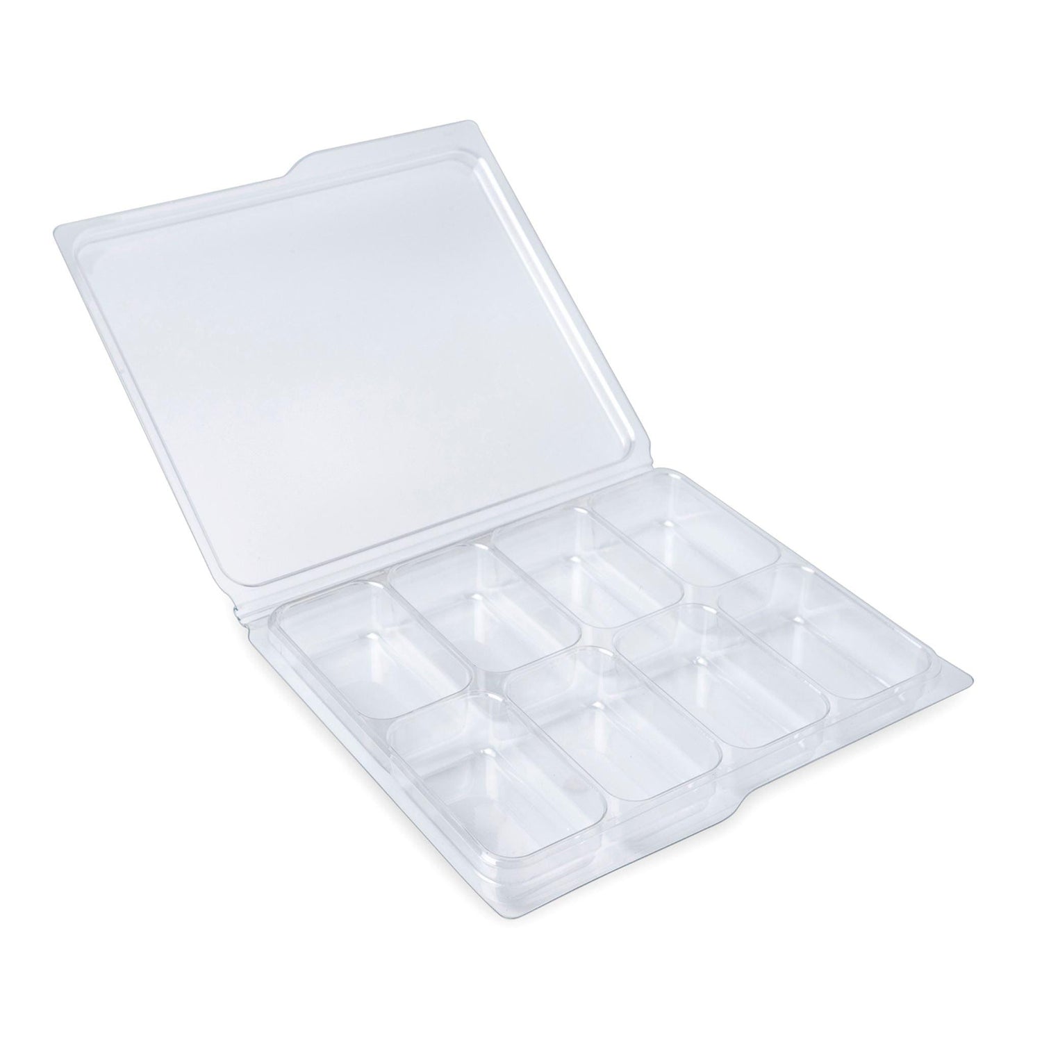 Segmented Clamshells - Double Cavity Rectangle Wax Melt Clamshell NI Candle Supplies