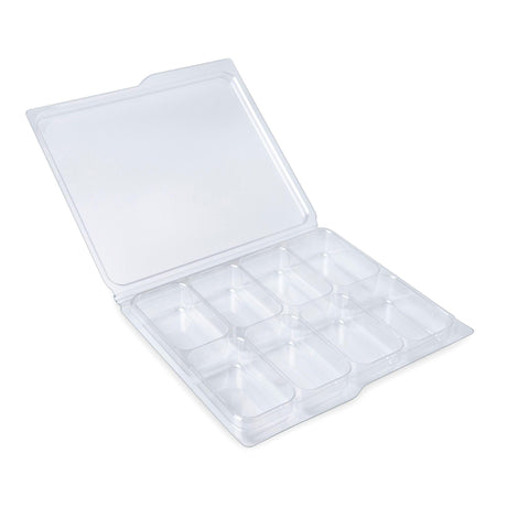 Segmented Clamshells - Double Cavity Rectangle Wax Melt Clamshell NI Candle Supplies