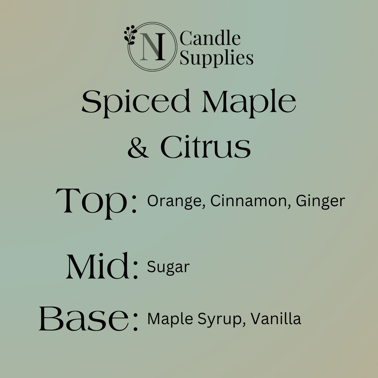 Spiced Maple & Citrus Fragrance Oil - Reformulated