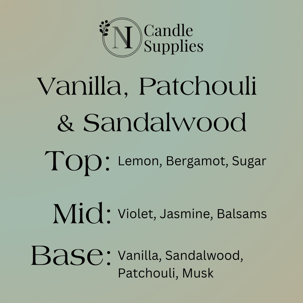 Vanilla, Patchouli, Sandalwood Fragrance Oil - Reformulated