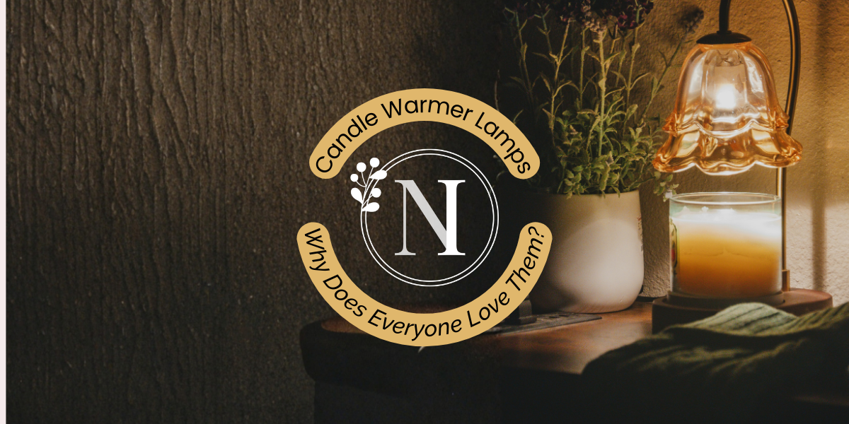 a candle warmer lamp in use