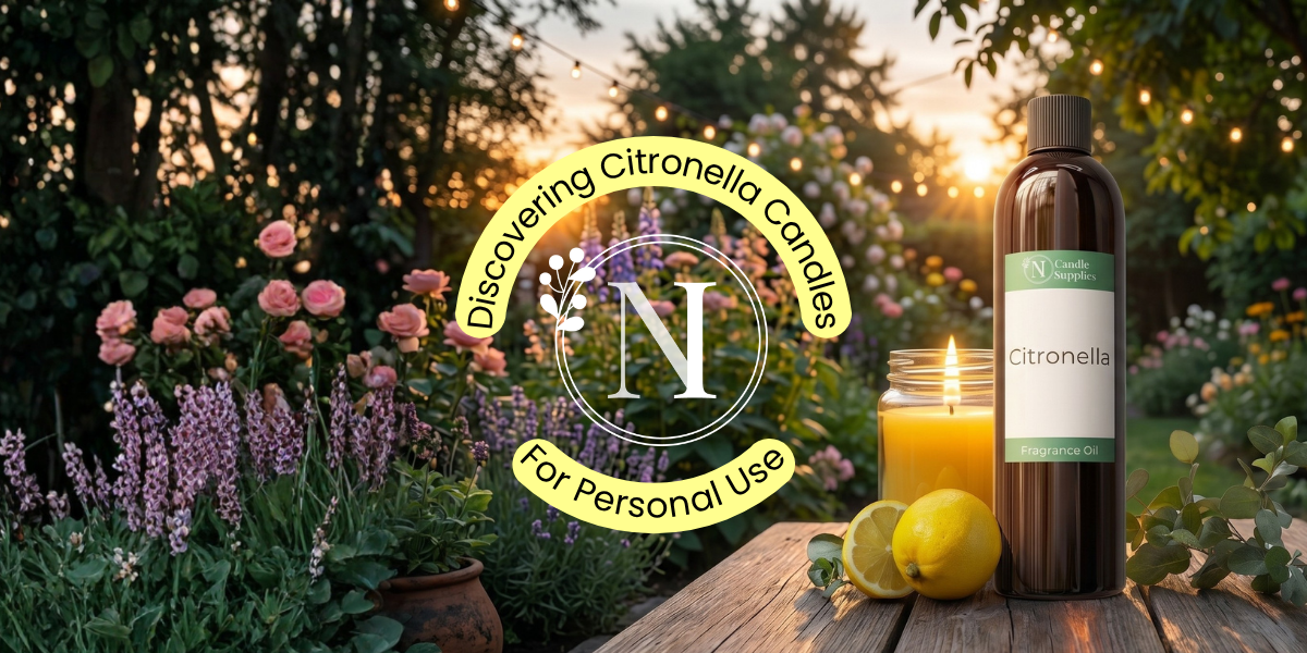 citronella candles, citronella plants and citronella oil used to make citronella candles.