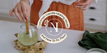 a woman making a candle