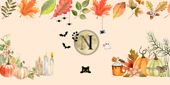 Halloween themed banner