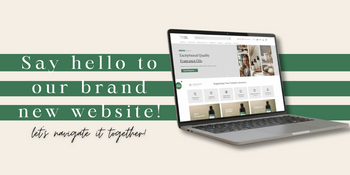 a banner showcasing our new website and layout